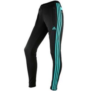 Black & Teal Adidas Training Pants